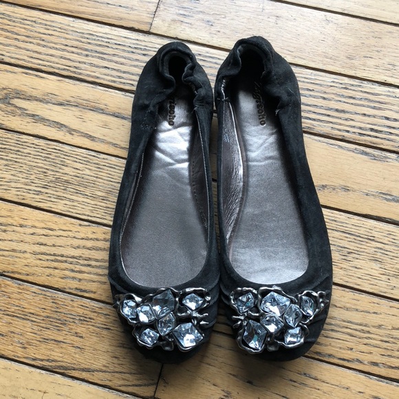 charcoal grey ballet flats
